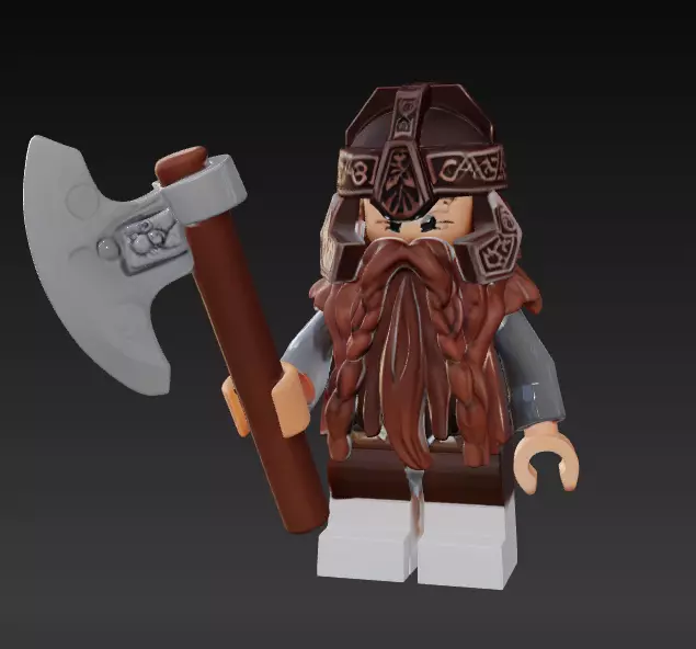 LEGO GIMLI 3D print model_0