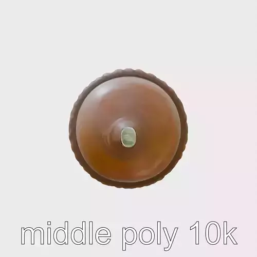 Realistic Acorn with Detailed Texture Model