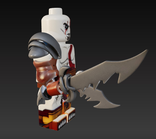 LEGO KRATOS 3D print model_2