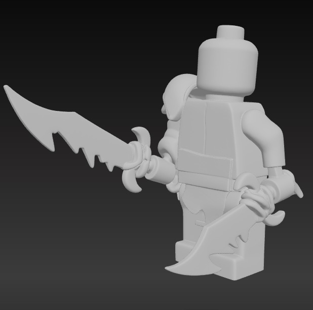 LEGO KRATOS 3D print model_3