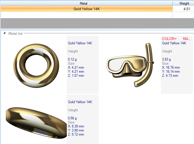 Diver Scuba Snorkeling Mask Pendant 3D print model_20