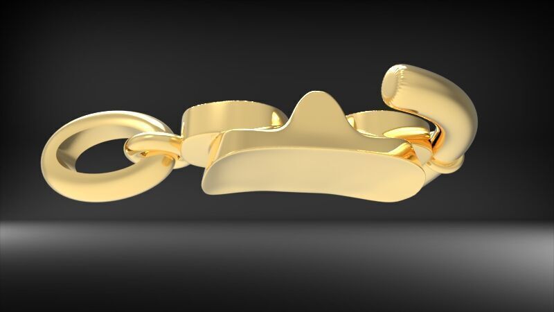 Diver Scuba Snorkeling Mask Pendant 3D print model_11