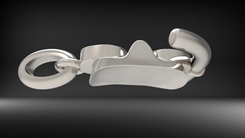 Diver Scuba Snorkeling Mask Pendant 3D print model_10