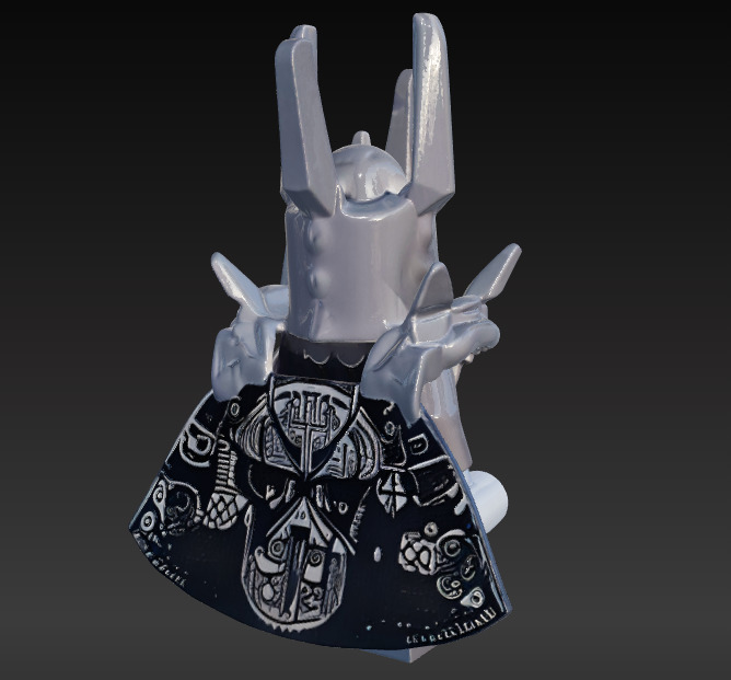 LEGO SAURON 3D print model_2