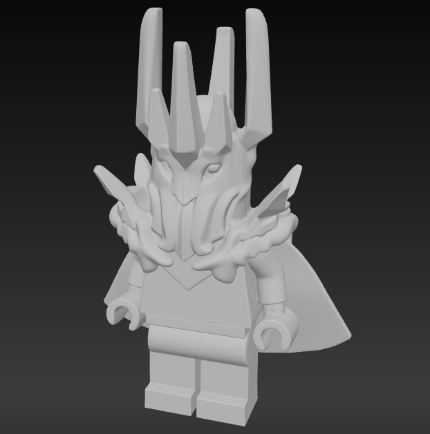 LEGO SAURON 3D print model_4