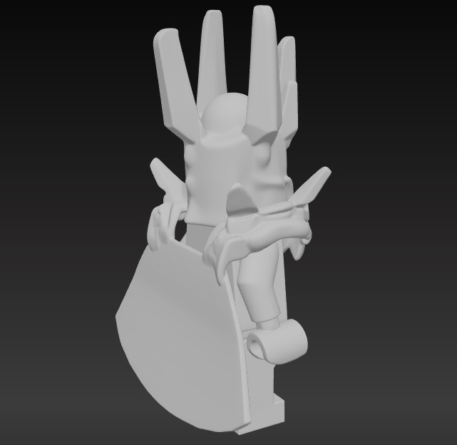 LEGO SAURON 3D print model_5