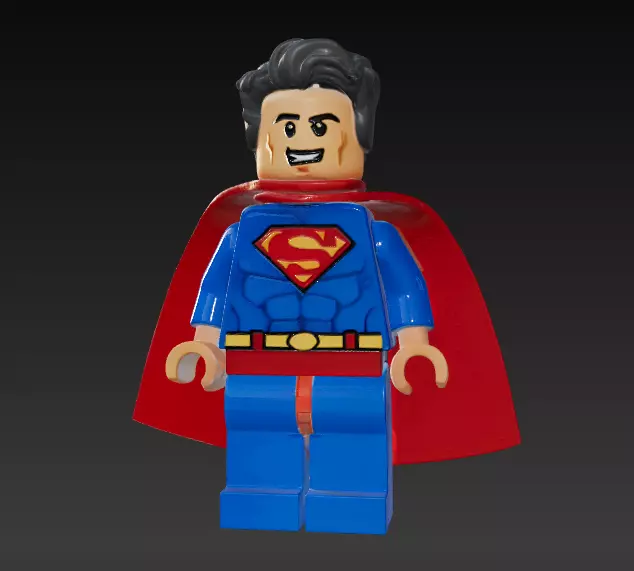 LEGO SUPERMAN 3D print model_0