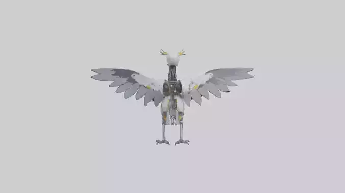 Robot version of a robot bird model