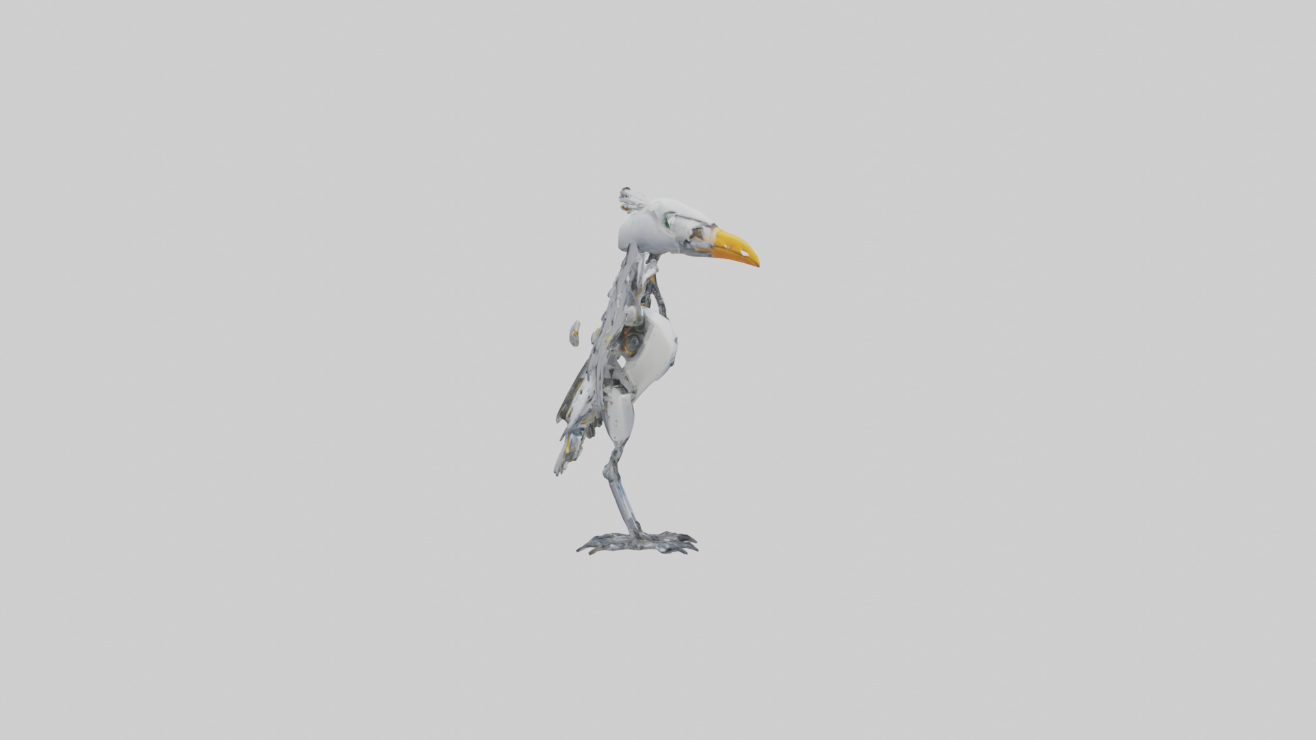 Robot version of a robot bird model 3D model_13
