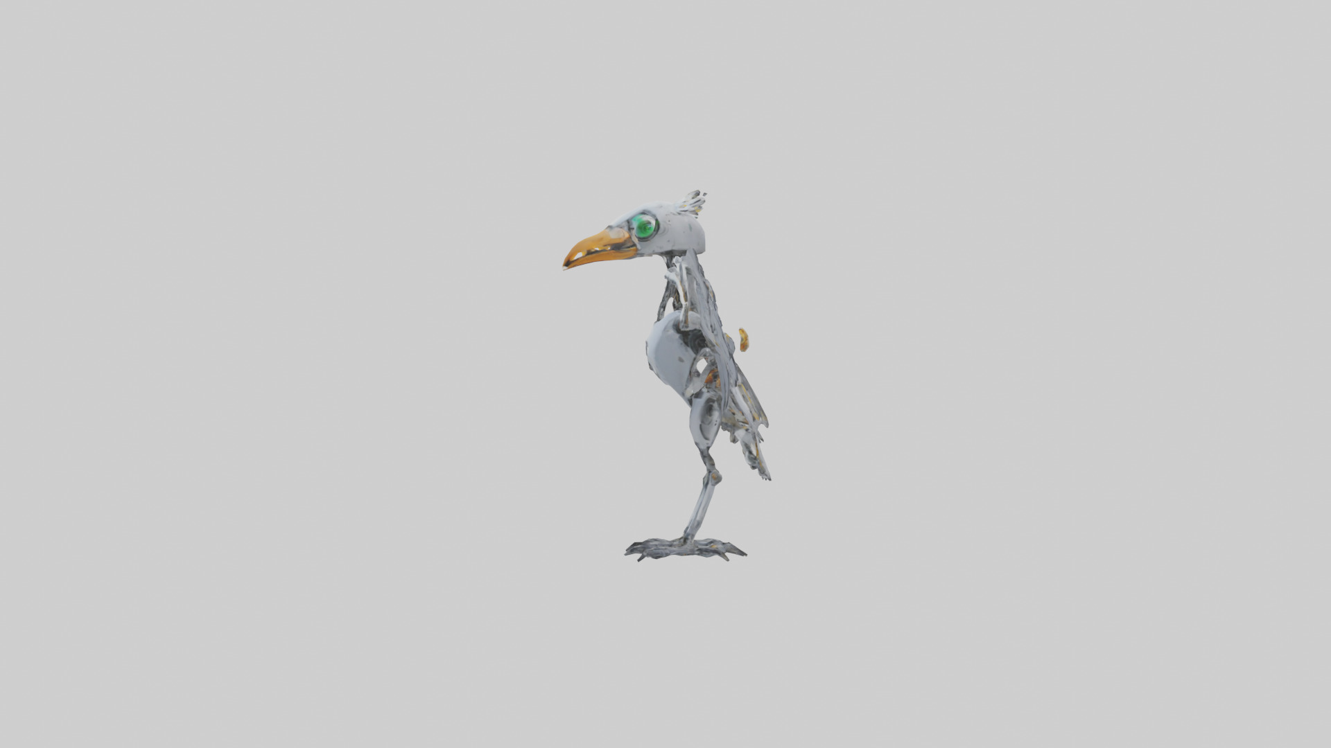 Robot version of a robot bird model 3D model_12