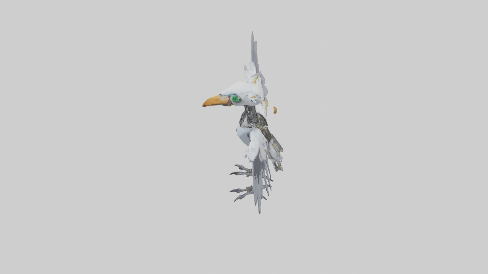 Robot version of a robot bird model 3D model_17