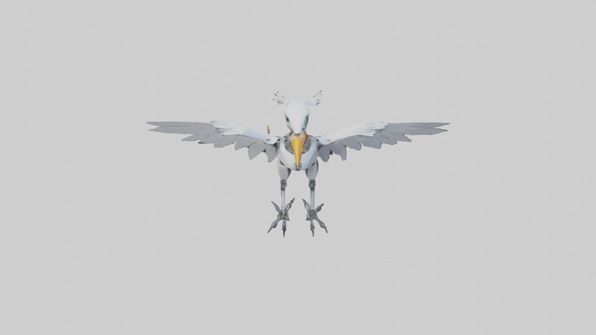 Robot version of a robot bird model 3D model_16