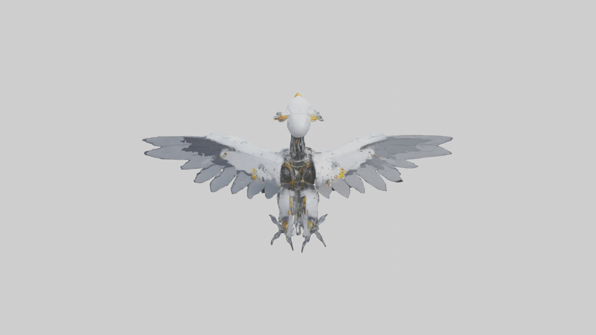Robot version of a robot bird model 3D model_15