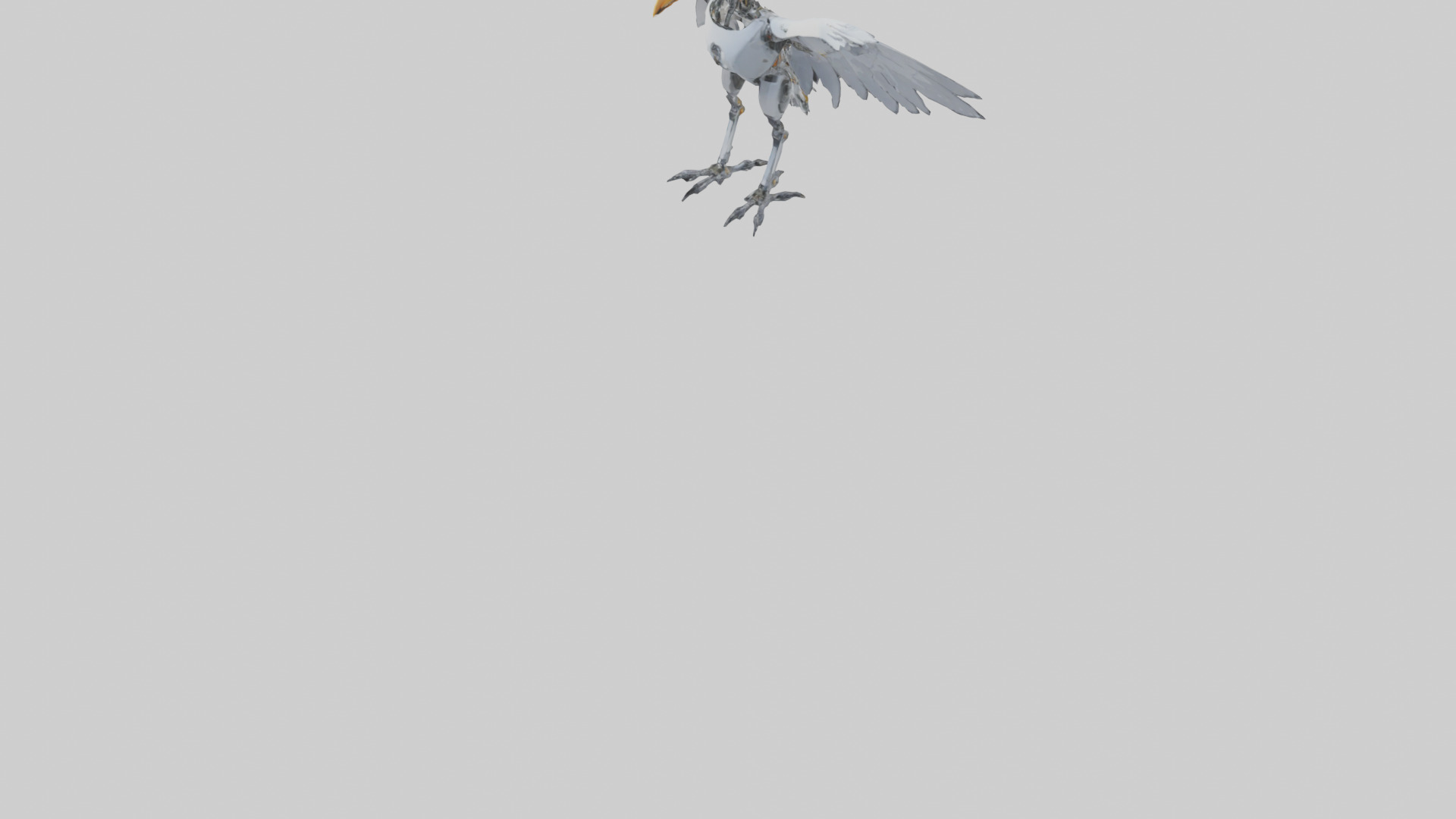 Robot version of a robot bird model 3D model_5