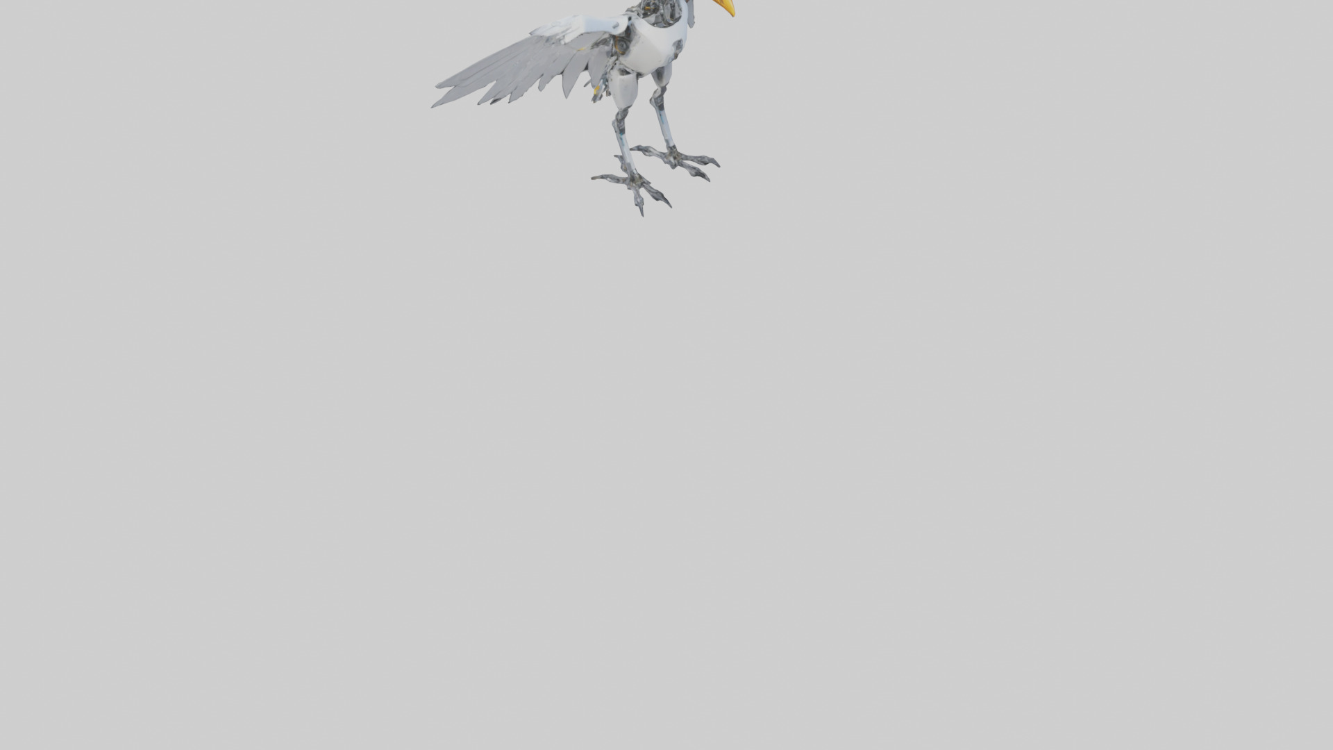 Robot version of a robot bird model 3D model_6