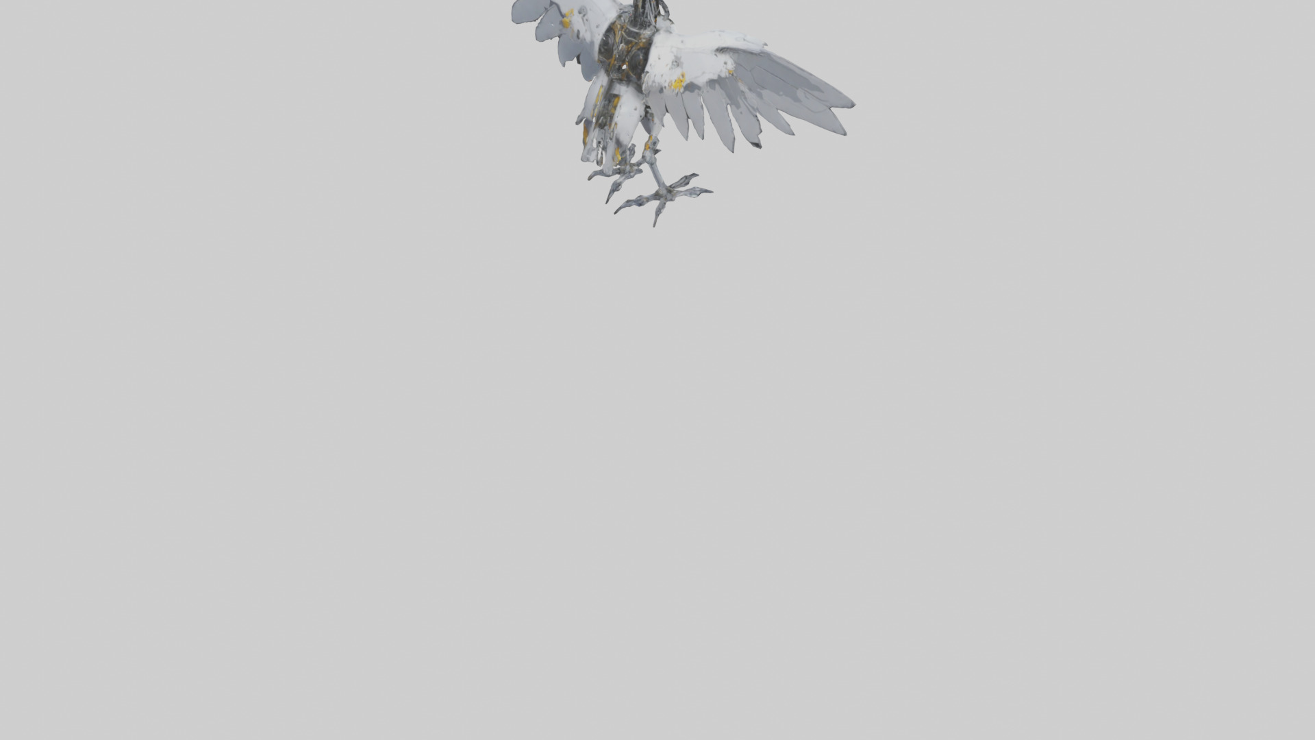 Robot version of a robot bird model 3D model_4