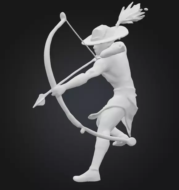 Orixa Oxossi - Ode - Umbanda Candomble  3D print model_0