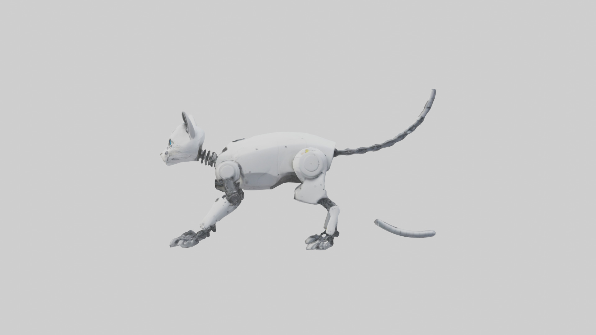 Robot version of a robot cat model 3D model_12
