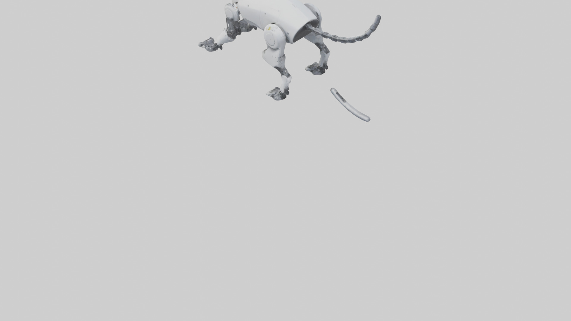 Robot version of a robot cat model 3D model_3