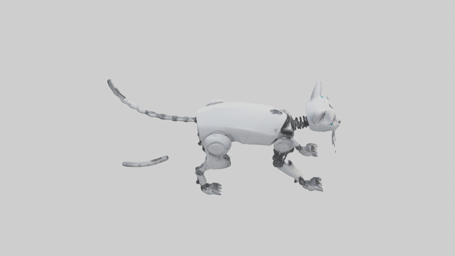 Robot version of a robot cat model 3D model_18