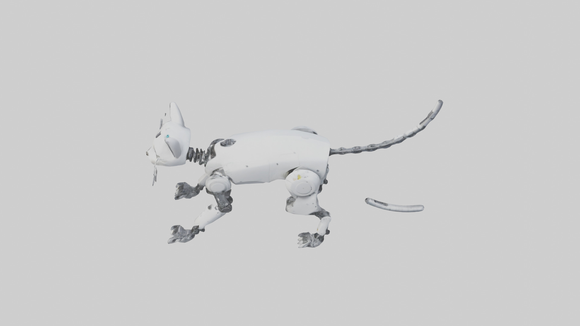 Robot version of a robot cat model 3D model_17