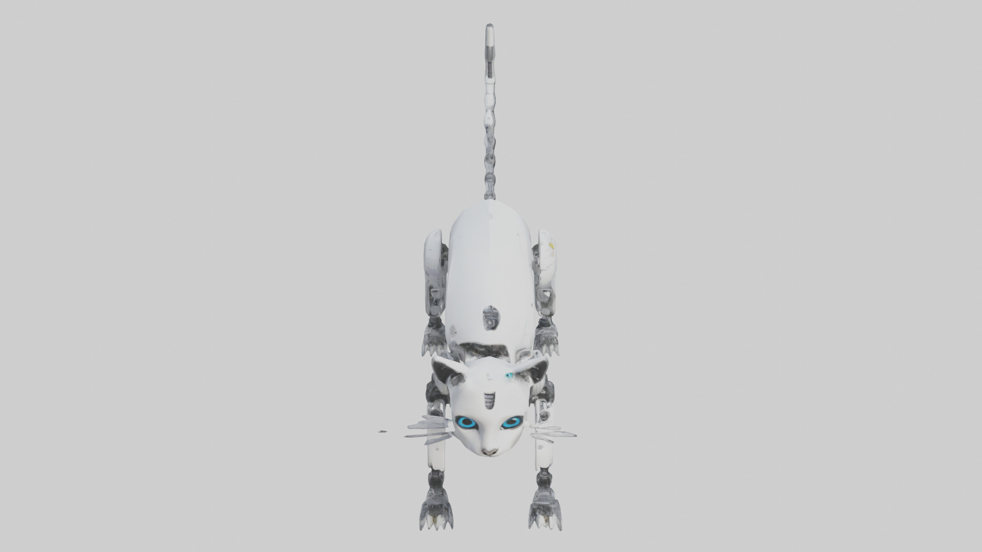Robot version of a robot cat model 3D model_16