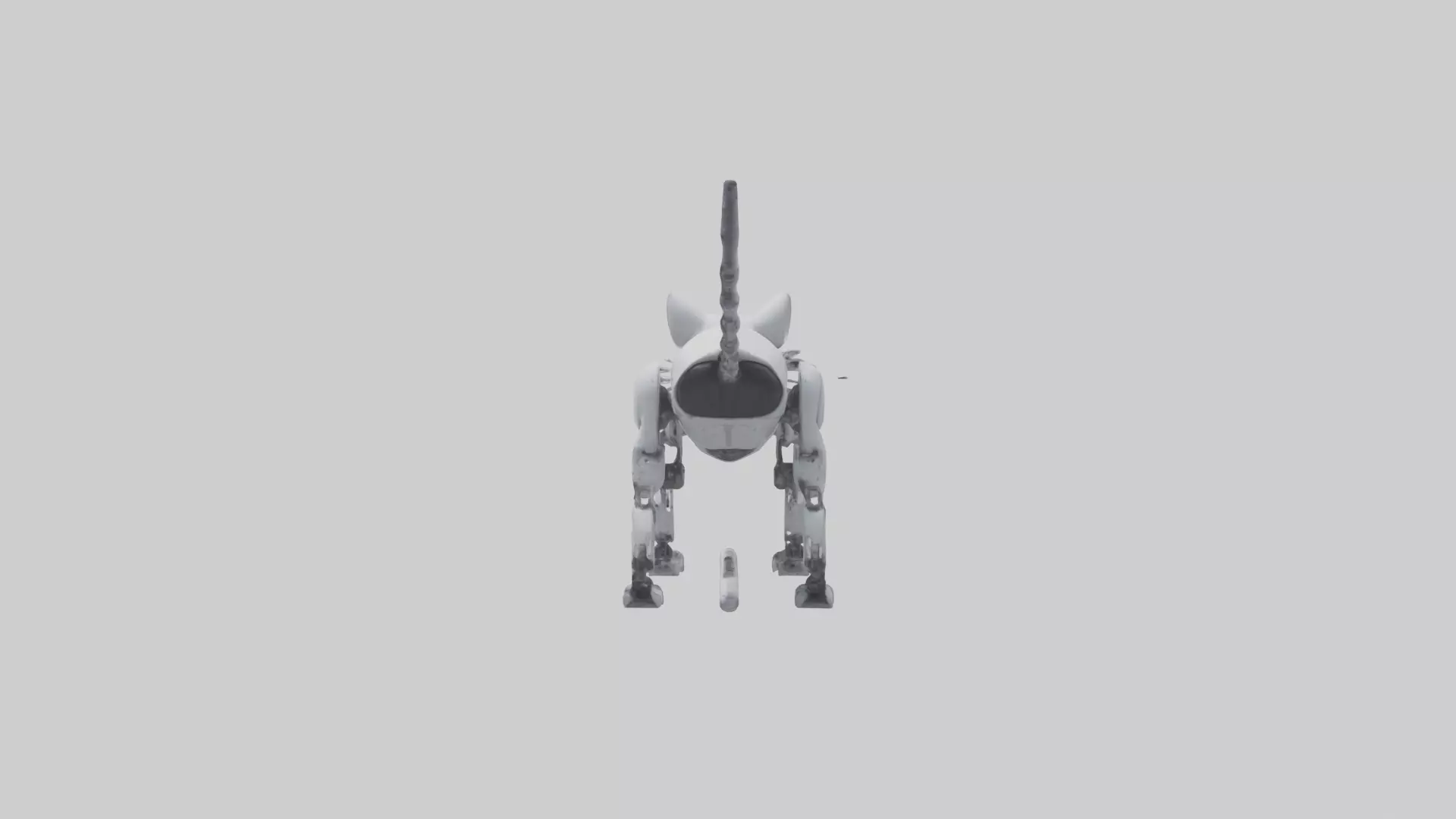 Robot version of a robot cat model 3D model_0