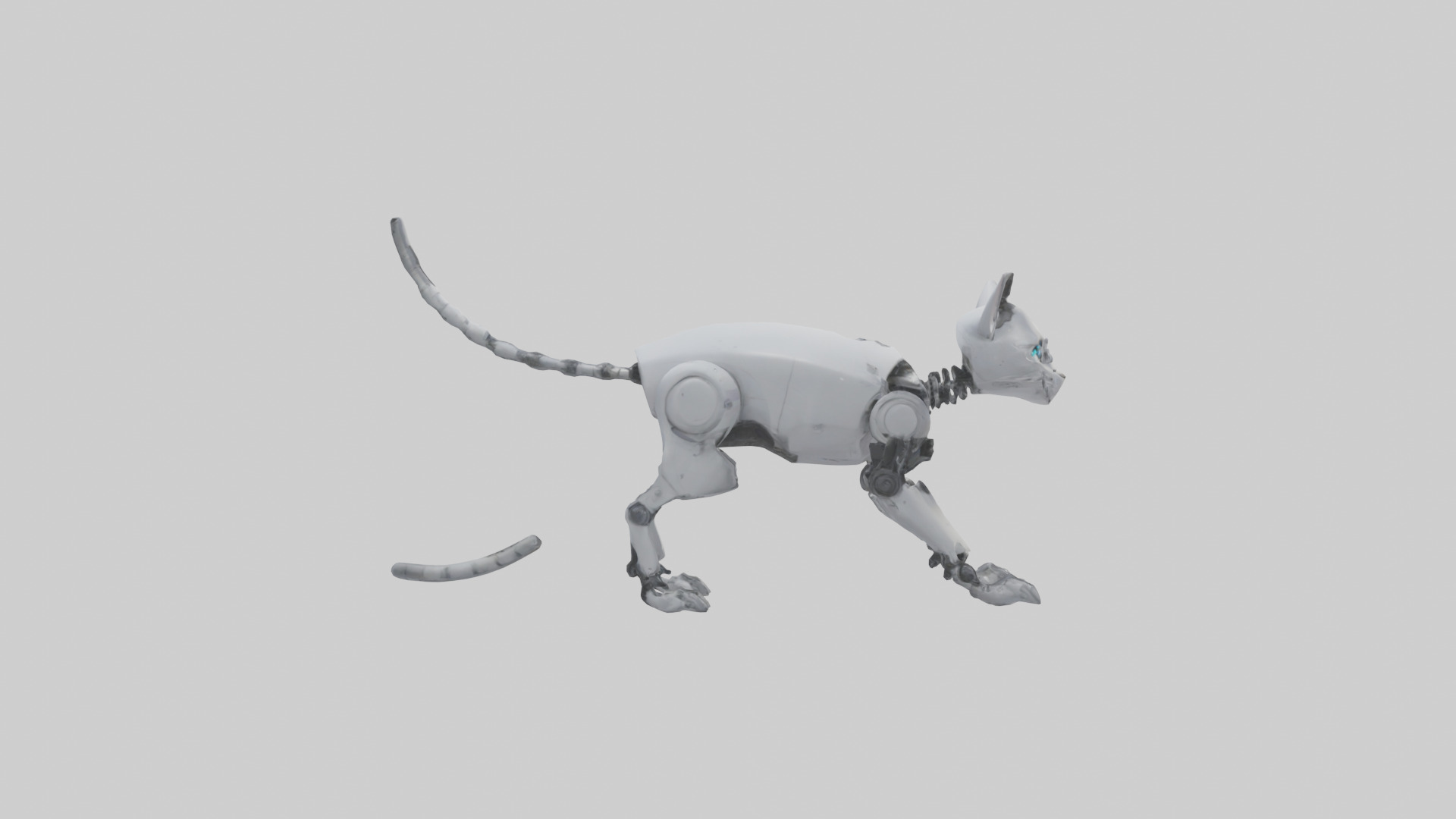 Robot version of a robot cat model 3D model_13