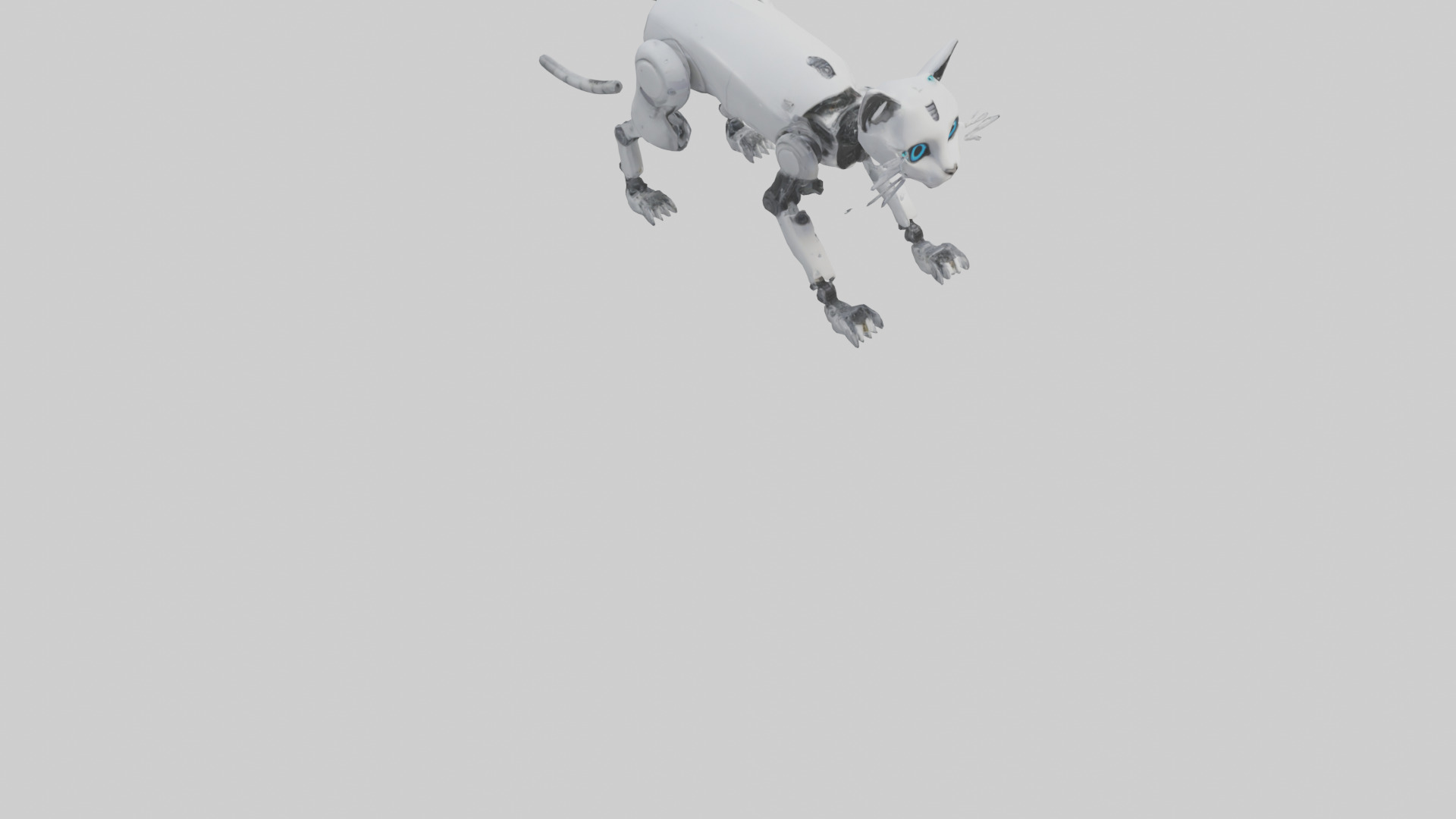 Robot version of a robot cat model 3D model_6