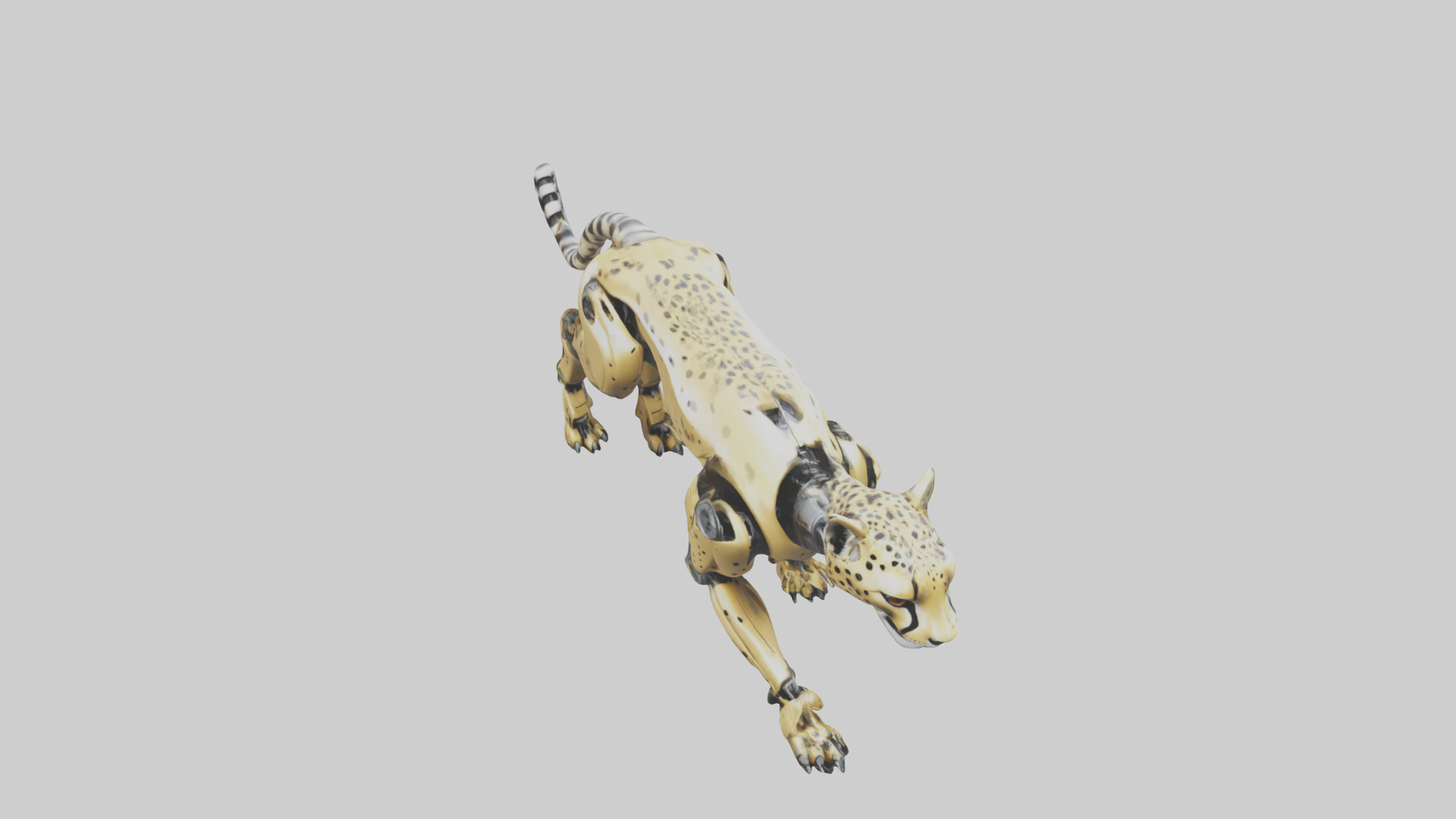 Robot version of a robot cheetah model 3D model_16