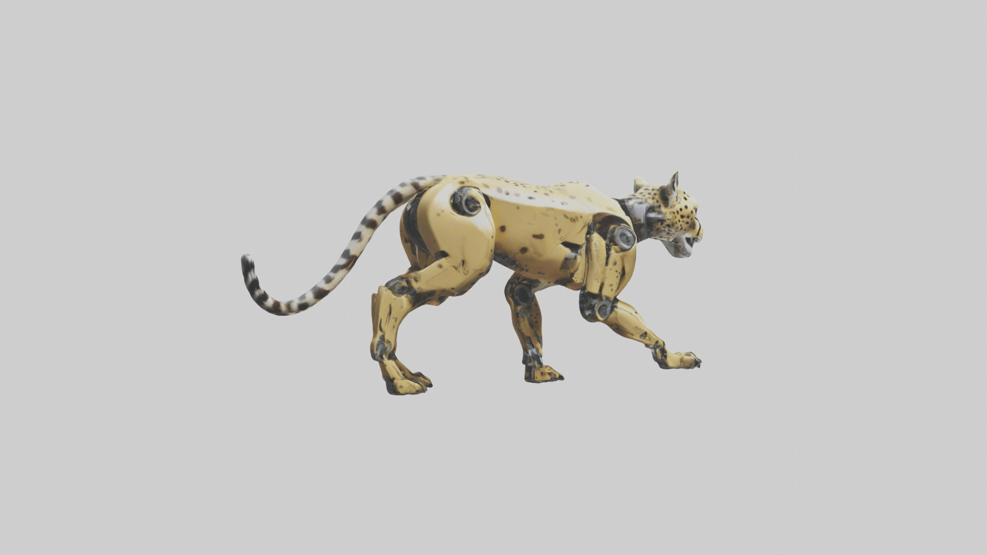 Robot version of a robot cheetah model 3D model_13