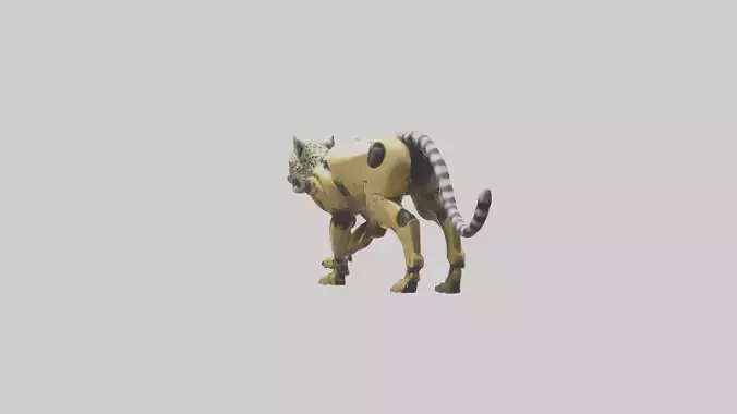 Robot version of a robot cheetah model