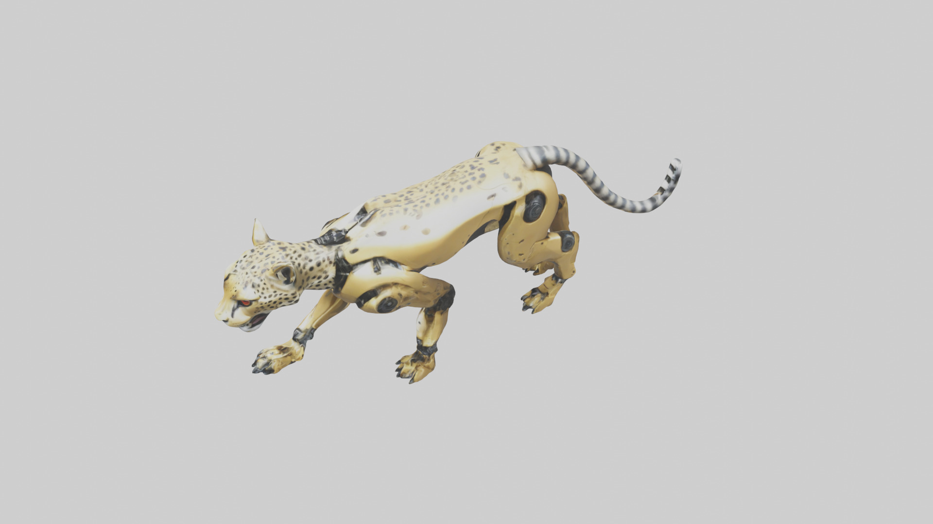 Robot version of a robot cheetah model 3D model_17
