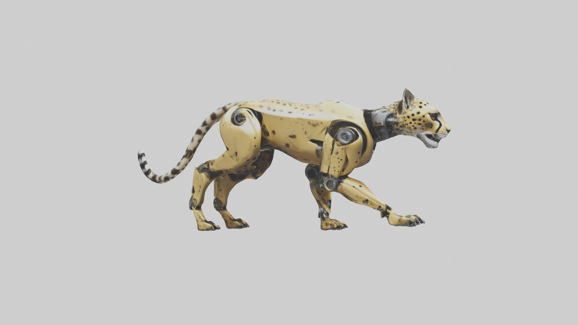 Robot version of a robot cheetah model 3D model_11