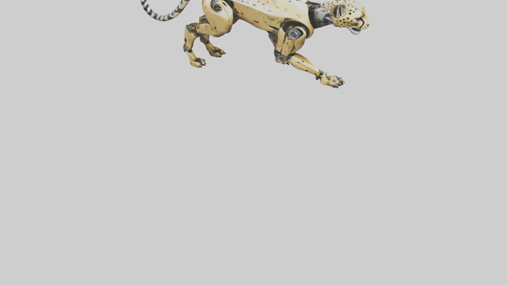 Robot version of a robot cheetah model 3D model_6