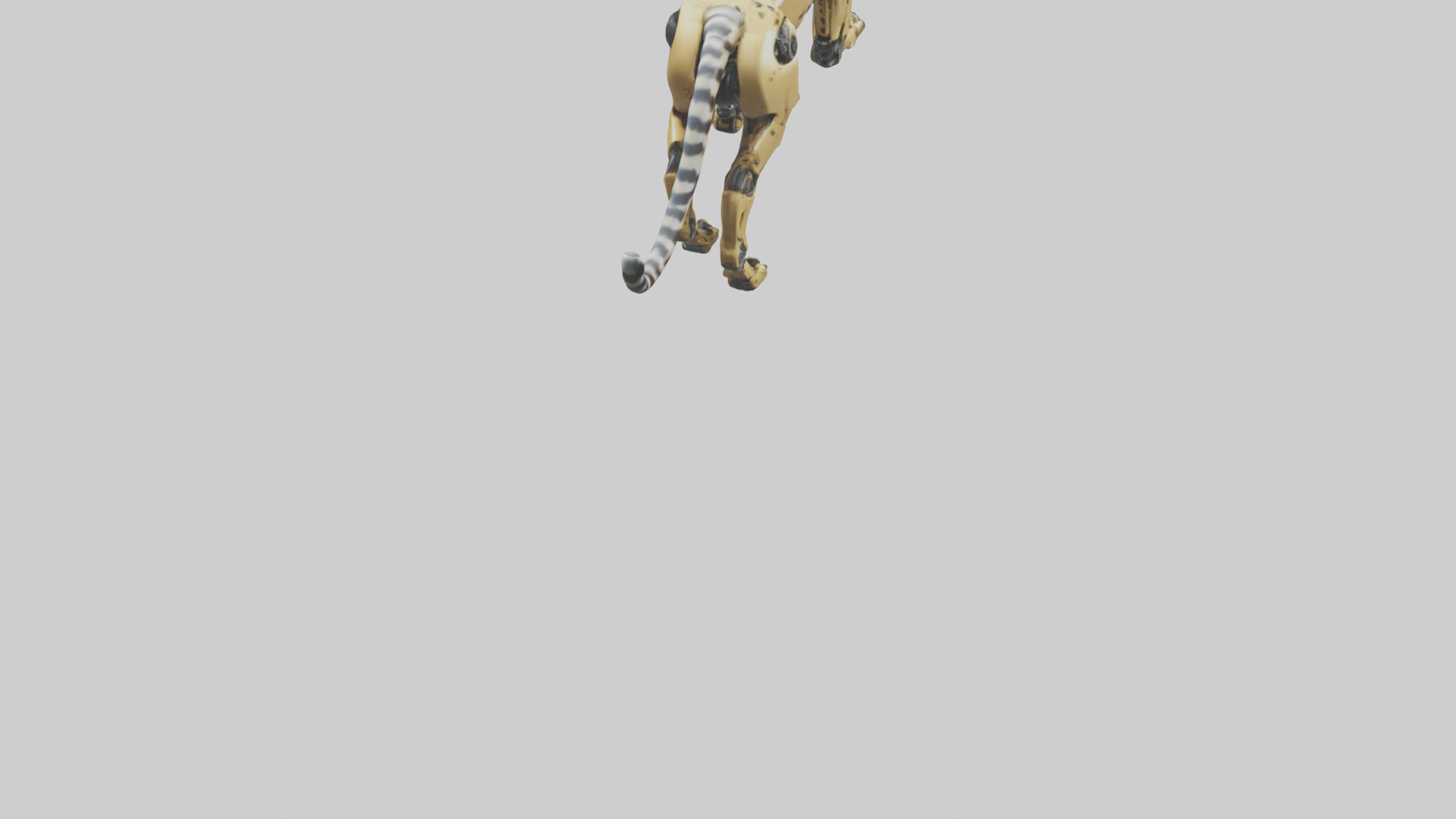 Robot version of a robot cheetah model 3D model_4