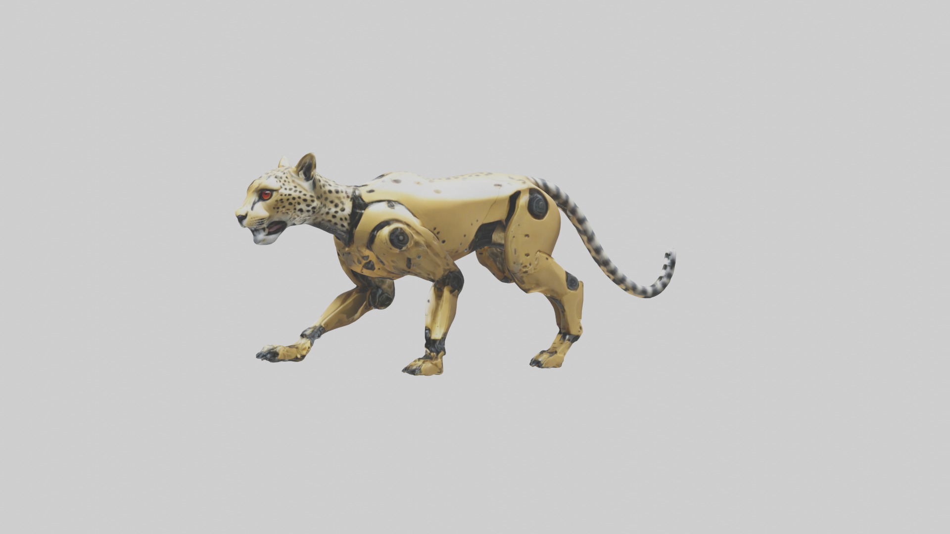 Robot version of a robot cheetah model 3D model_12