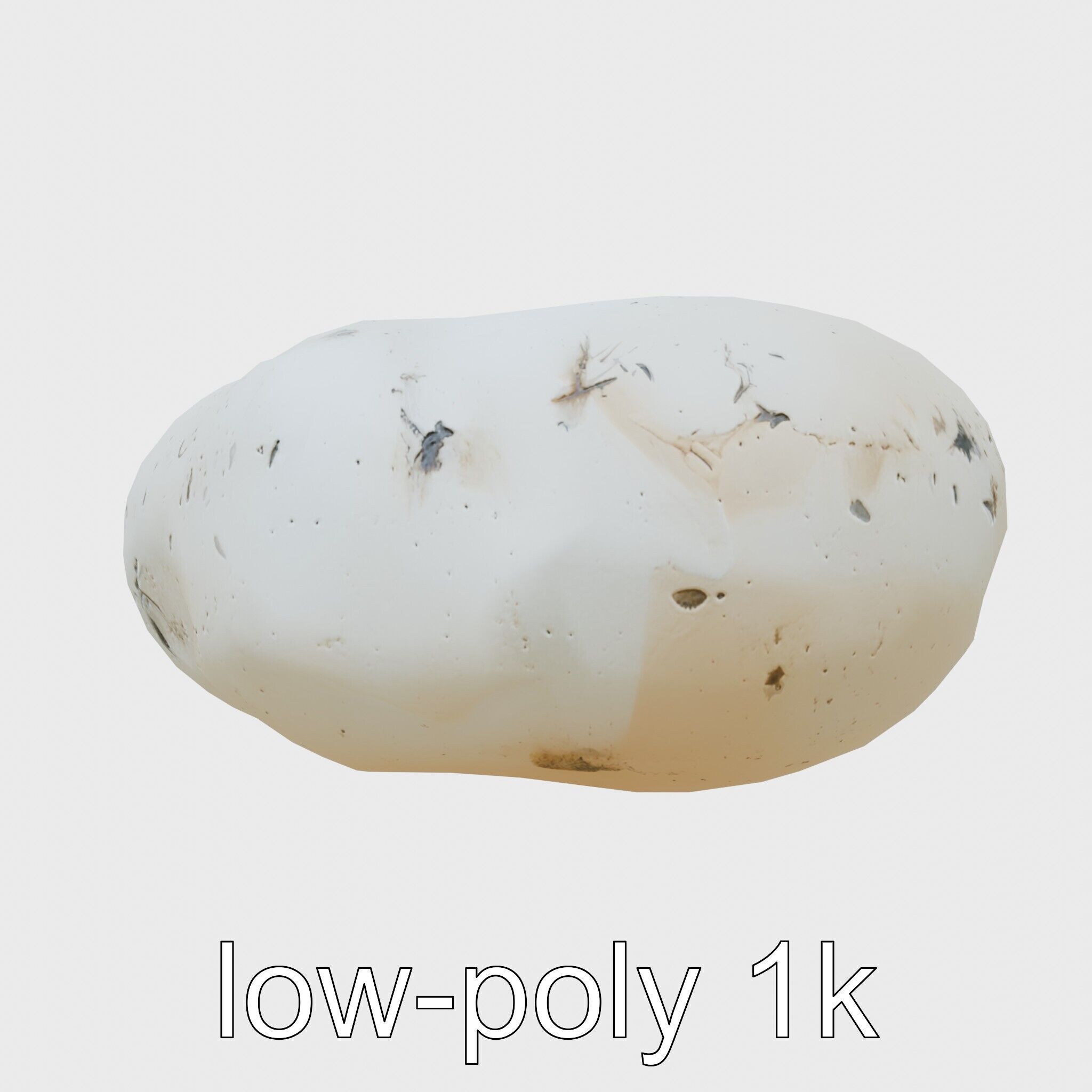 Moonstone Gem Natural Rendering Model Low-poly 3D model_21