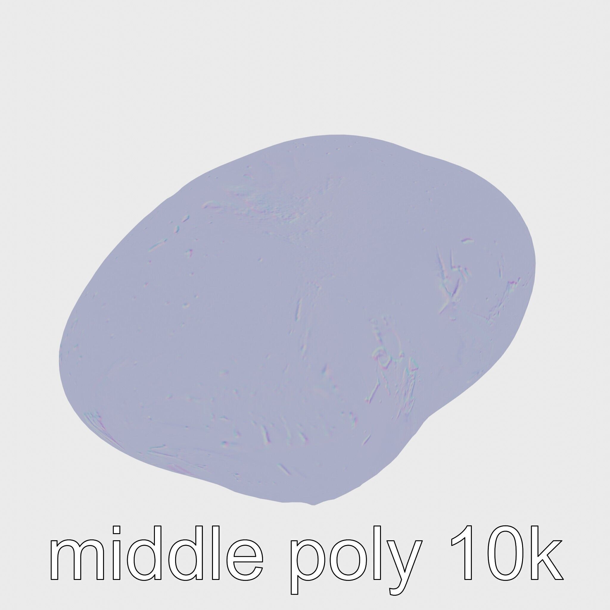Moonstone Gem Natural Rendering Model Low-poly 3D model_19