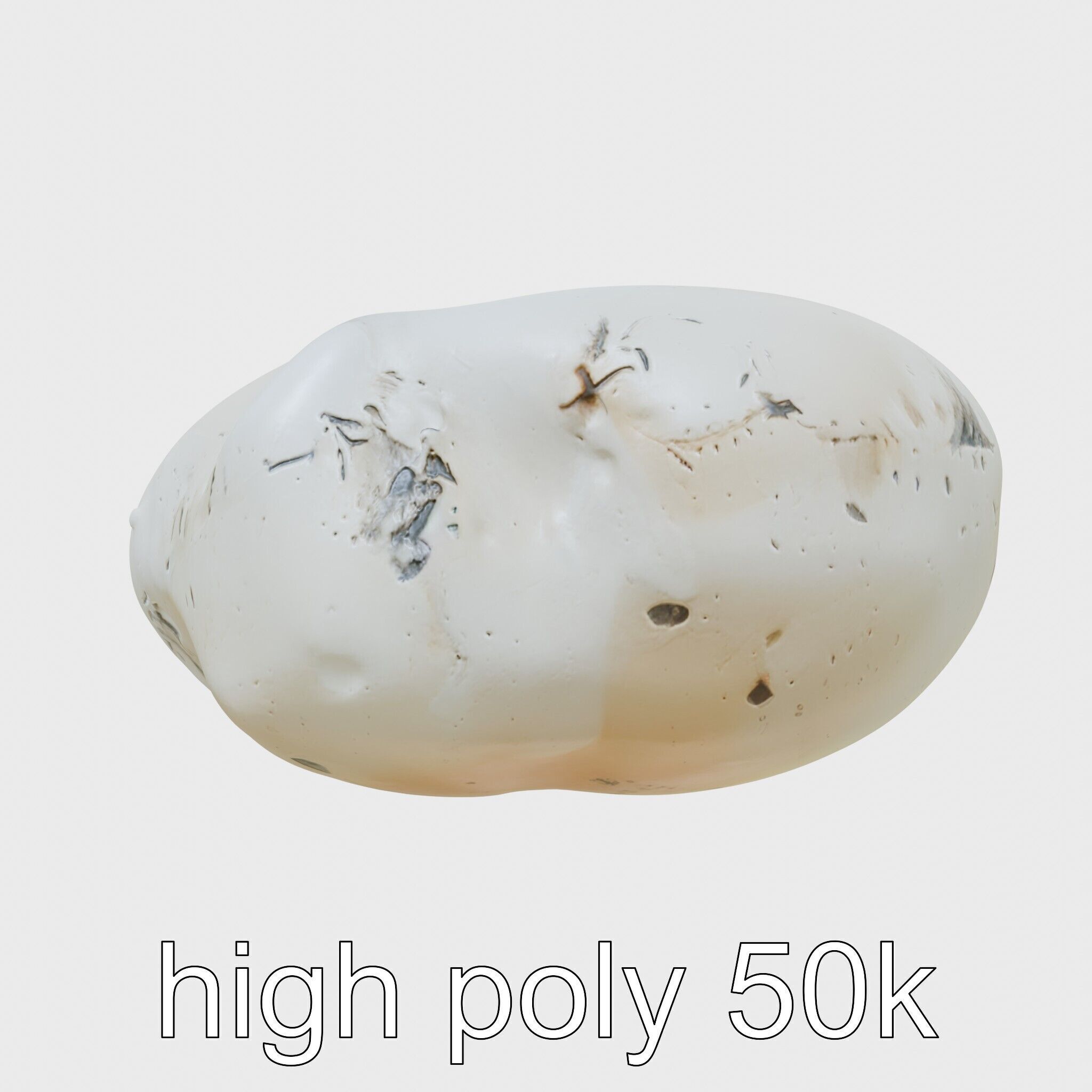 Moonstone Gem Natural Rendering Model Low-poly 3D model_23