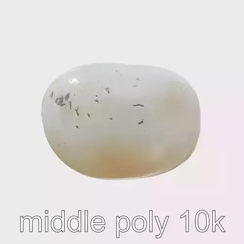 Moonstone Gem Natural Rendering Model