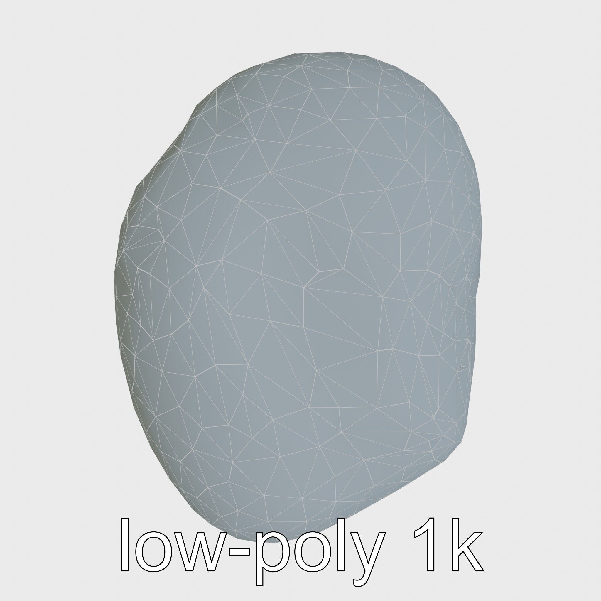 Moonstone Gem Natural Rendering Model Low-poly 3D model_28