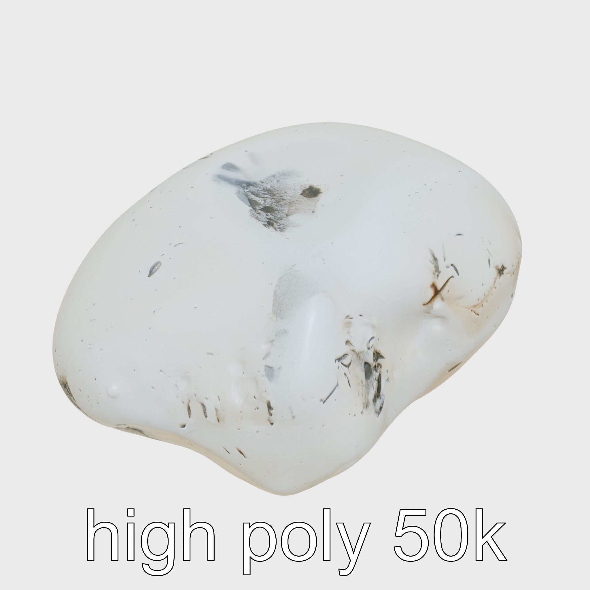 Moonstone Gem Natural Rendering Model Low-poly 3D model_11