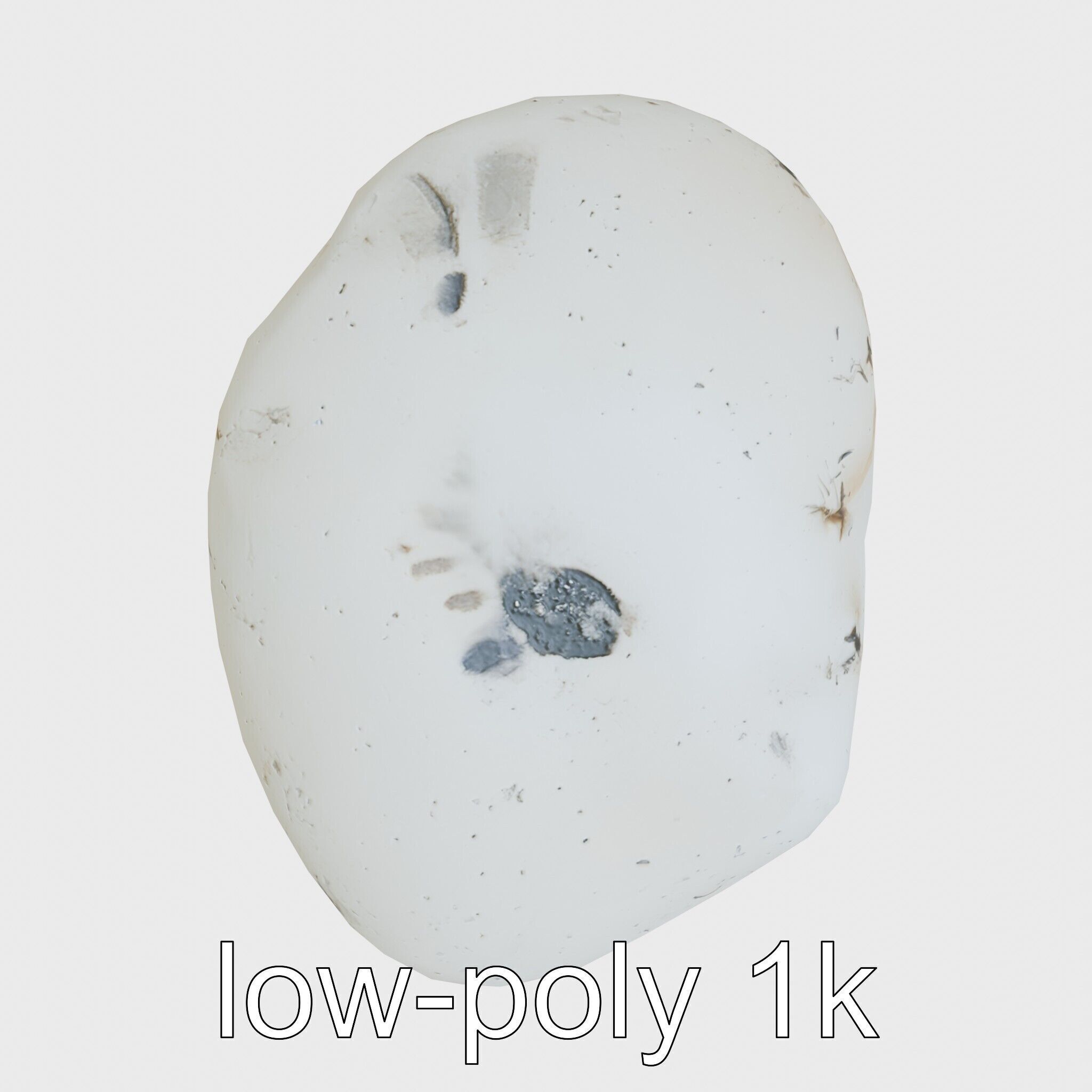 Moonstone Gem Natural Rendering Model Low-poly 3D model_16