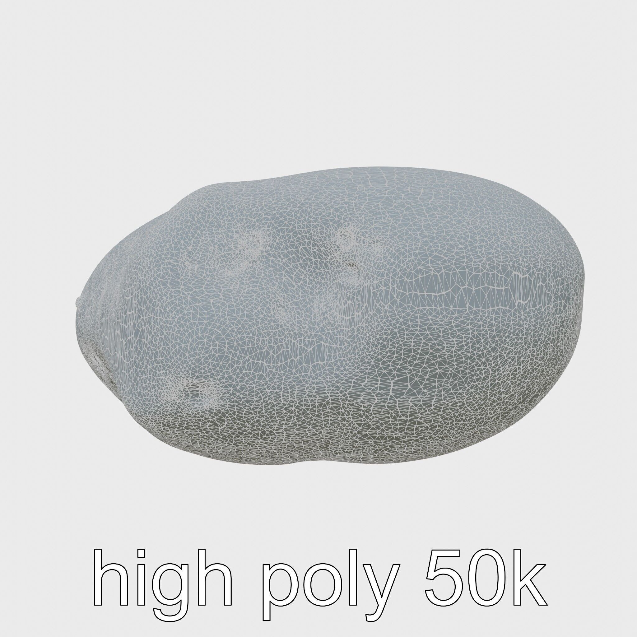Moonstone Gem Natural Rendering Model Low-poly 3D model_32