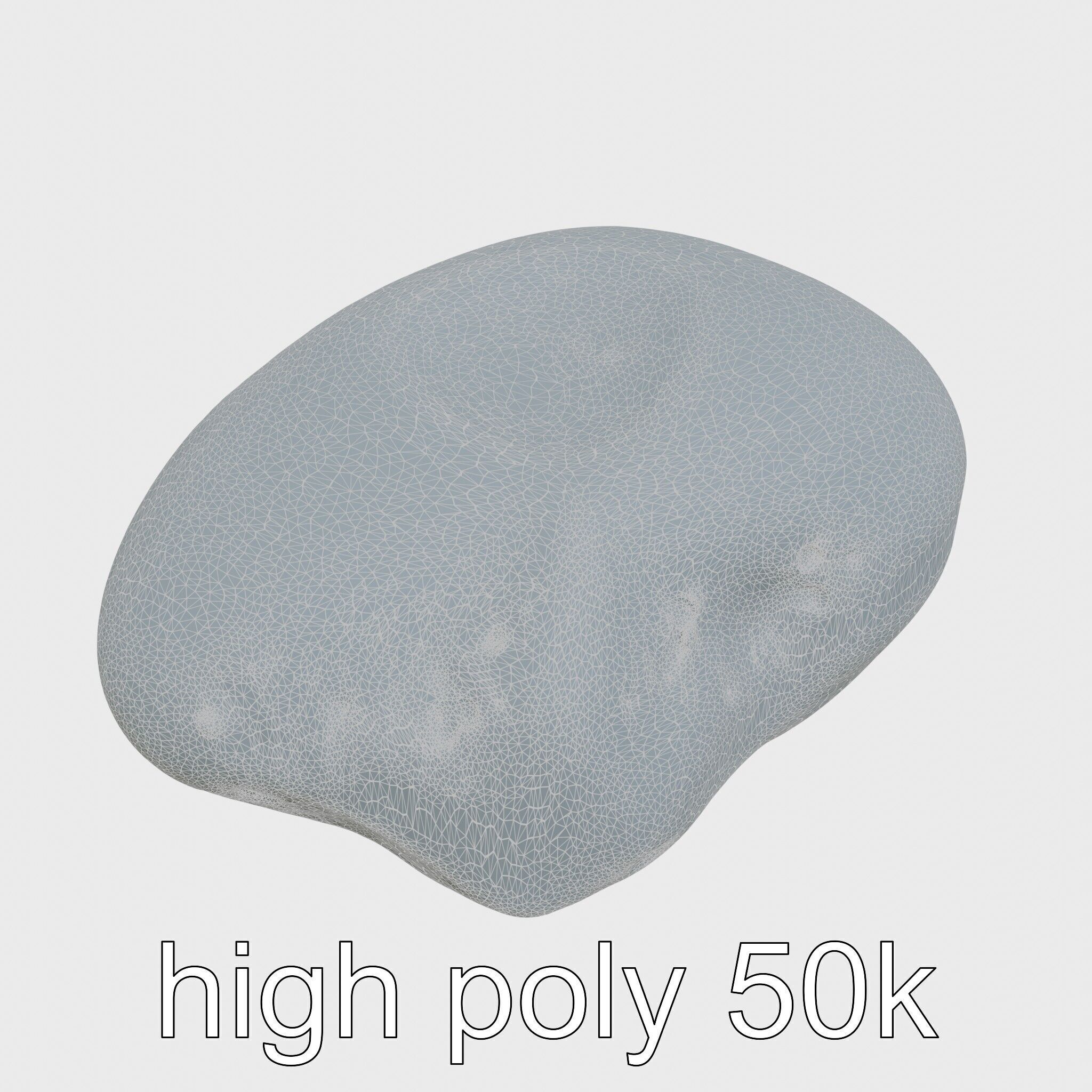 Moonstone Gem Natural Rendering Model Low-poly 3D model_31