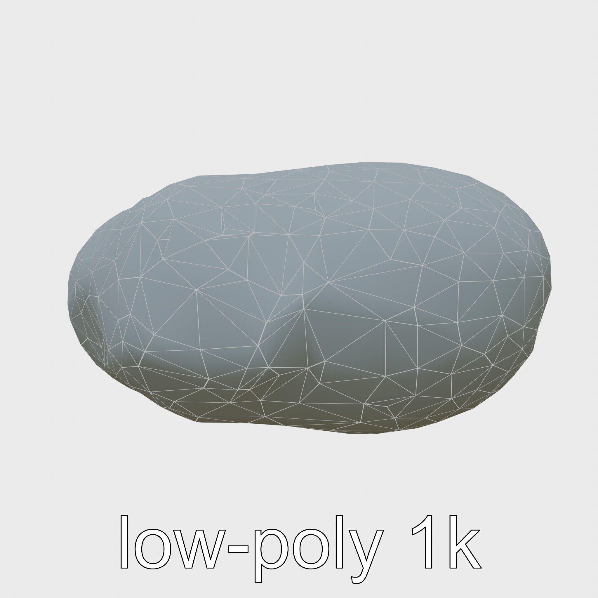 Moonstone Gem Natural Rendering Model Low-poly 3D model_26
