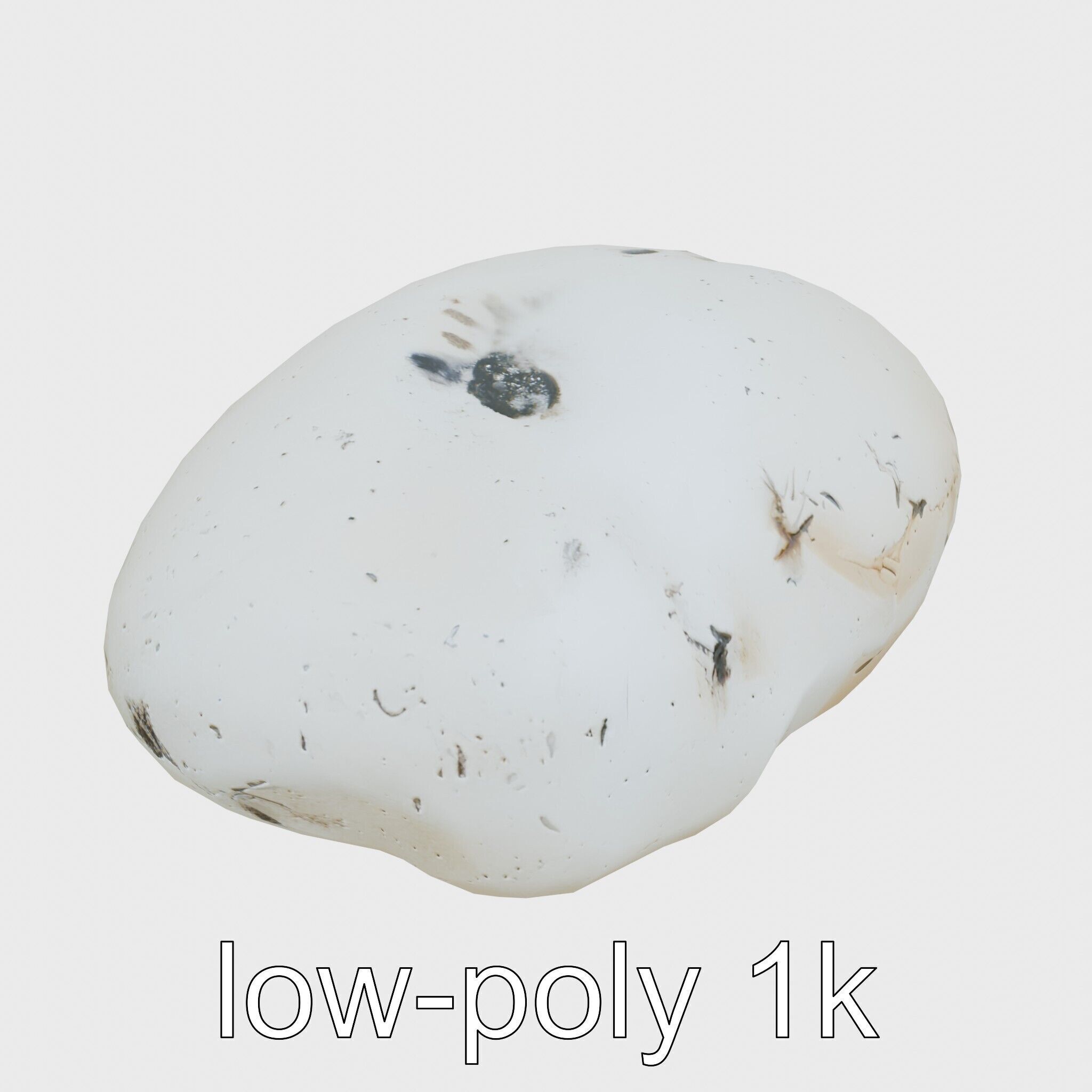Moonstone Gem Natural Rendering Model Low-poly 3D model_13