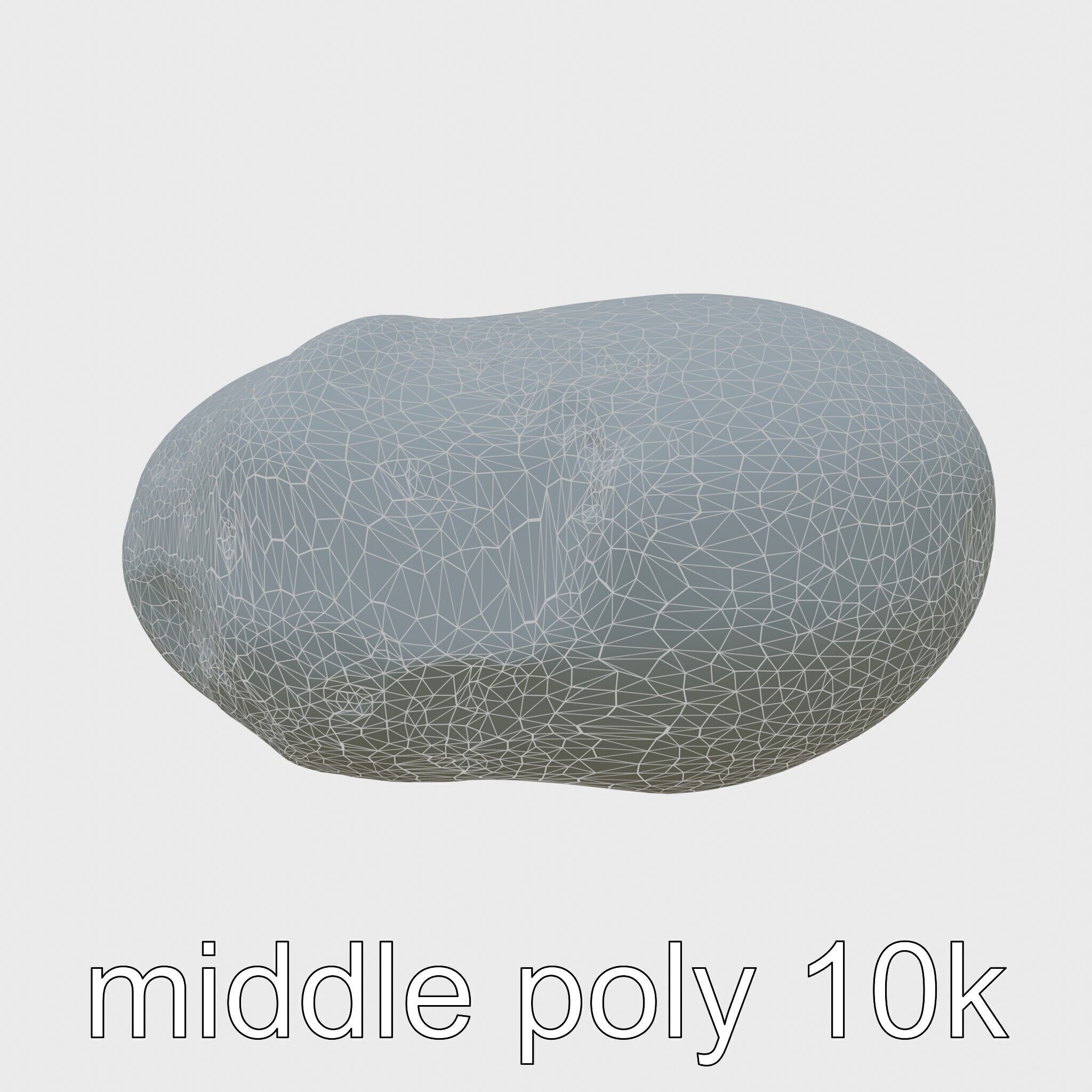 Moonstone Gem Natural Rendering Model Low-poly 3D model_27