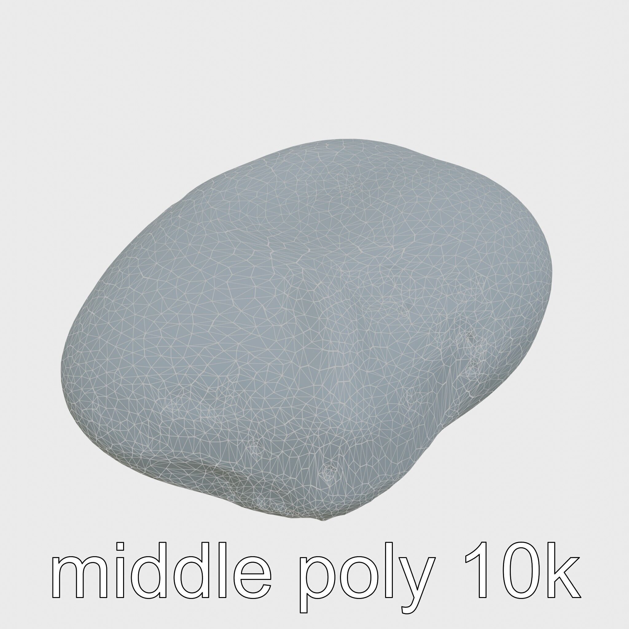 Moonstone Gem Natural Rendering Model Low-poly 3D model_15
